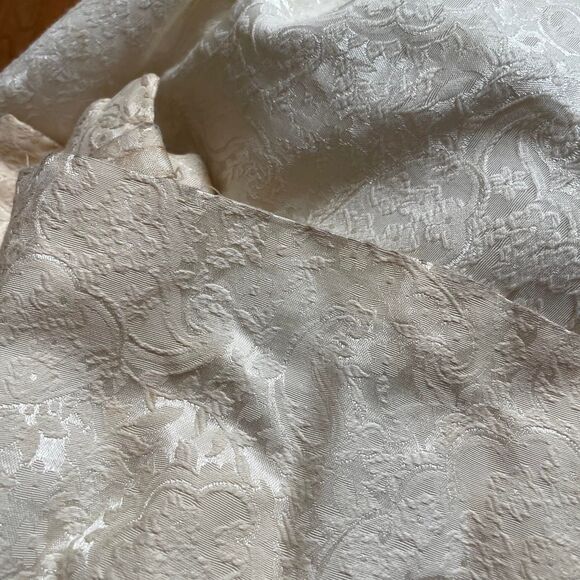 Vintage 50s 60s Lorrie Deb Candlelight Cream Crinoline Wedding Dress Size 9 (XS) - Picture 8 of 8